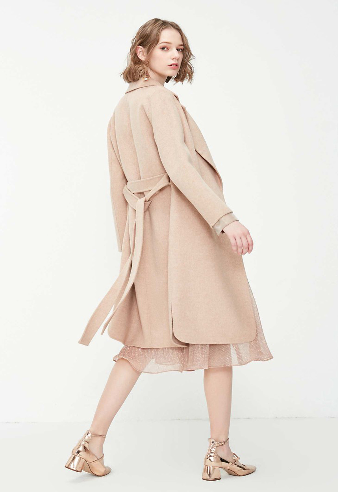 Woollen single/double-face tweed 