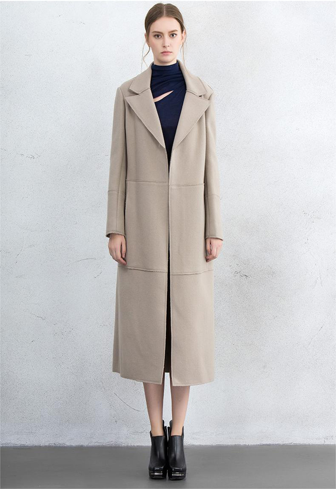Woollen single/double-face tweed 